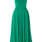 Soumia Jersey Bodice And Recycled Cotton Skirt Midaxi Dress - Green