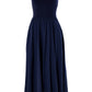 Soumia Jersey Bodice And Recycled Cotton Skirt Midaxi Dress - Navy