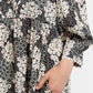 Suzanne Flower Patch Mini Dress Black/White