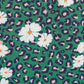 Louche Suzanne Roaring Daisy Print Long Sleeve Mini Dress - Green