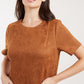 Louche Sylvie Faux Suede Mini Dress