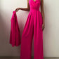 Imani - Elegant Spaghetti Strap Wide-Leg Jumpsuit