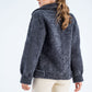 Gray Natural Sheepskin Shearling Jacket