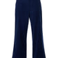 Tilde Lightweight Baby Cord Wide Leg Trousers - Navy