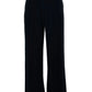 Tilde Linen Mix Straight Leg Trousers - Black
