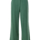 Tilde Linen Mix Straight Leg Trousers - Green