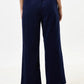 Tilde Lightweight Baby Cord Wide Leg Trousers - Navy