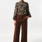 Tim Baby Cord Straight Cut Trousers - Mole