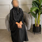 Black Thunder Beaded Abaya with Elegant Beading and Classic Fit for Everyday Wear