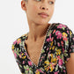 Unity Flower Burst V-Neck Midi Dress