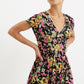 Unity Flower Burst V-Neck Midi Dress