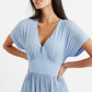 Unity Petite Dot V-Neck Midi Dress