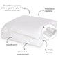 Duvet Upgrade Bundle in White (Eucalyptus & Bamboo)