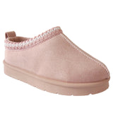 Aino Girls Cozy Kids' Faux Suede Slippers with Aztec Embroidery