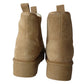 Athena Ladies Faux Suede Chelsea Boots – Platform Ankle with Cozy Faux Fur Lining