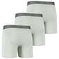 3-pack: IKON X Men's 6" Boxers - Silver/Charcoal