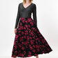 Anza Watermark Floral Print Midaxi Skirt
