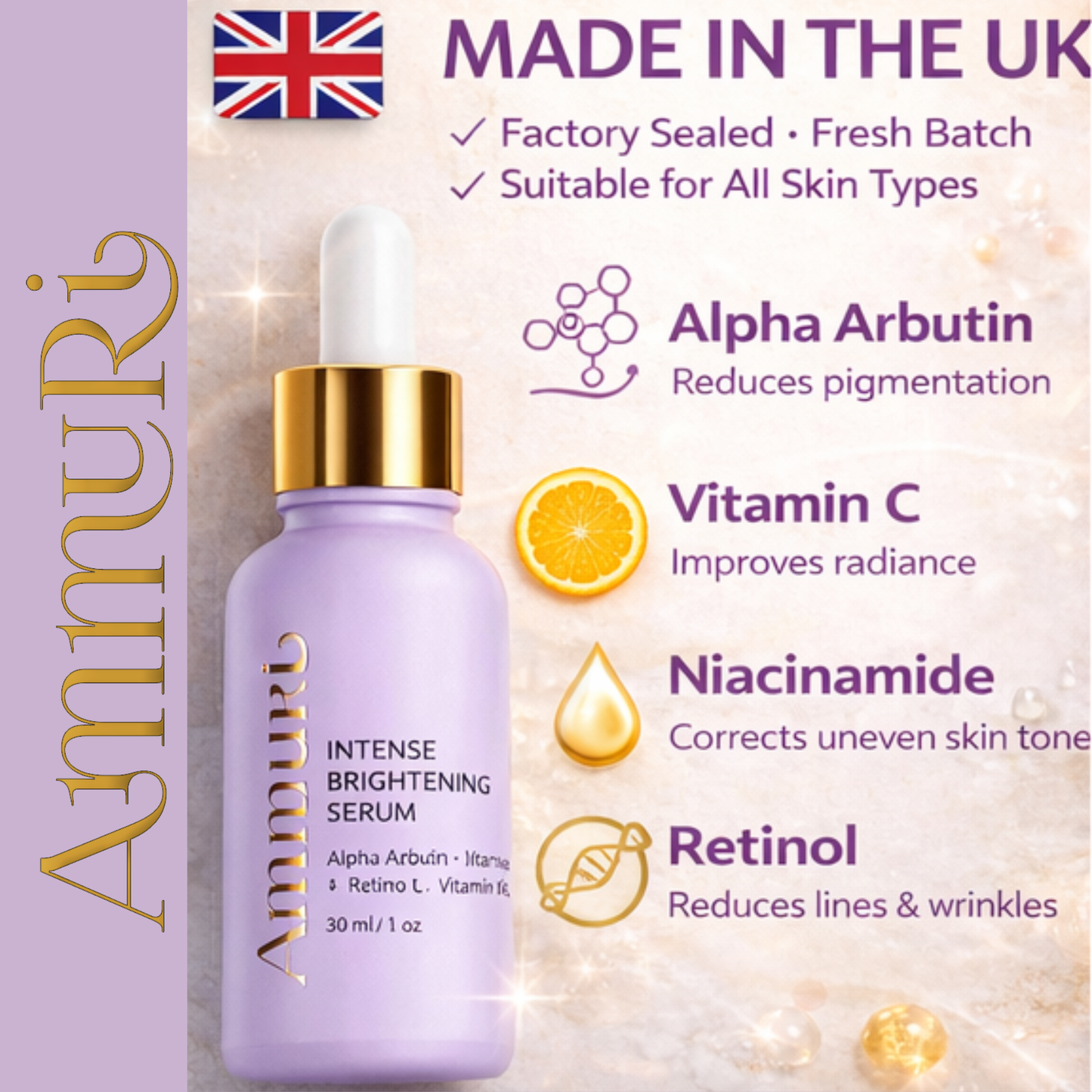 Ammuri Intense Skin Brightening Serum for Radiant Skin