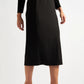 Wilson Black Fine Rib Midi Pencil Skirt