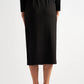 Wilson Black Fine Rib Midi Pencil Skirt