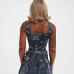 Womens Edh Love Print Skirt - Blue