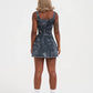 Womens Edh Love Print Skirt - Blue