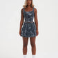 Womens Edh Love Print Skirt - Blue