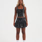 Womens Edh Love Print Skirt - Black