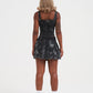Womens Edh Love Print Skirt - Black