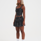 Womens Edh Love Print Skirt - Black
