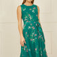 Yumi Green Daisy Print Skater Dress