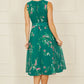Yumi Green Daisy Print Skater Dress