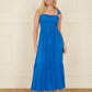 Yumi Blue Midi Sun Dress