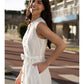 Yumi White Flower Broderie Anglaise Cotton Shirt Dress