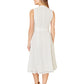 Yumi White Flower Broderie Anglaise Cotton Shirt Dress