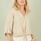 Yumi Stone Italian Linen Shirt