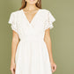 Yumi White Cotton Broderie Anglaise Wrap Midi Dress