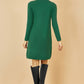 Yumi Green Knitted Tunic Dress With Gold Hardware Details