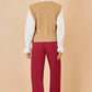 Yumi Burgundy Wide Leg Trousers