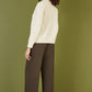 Yumi Brown Wide Leg Trousers