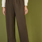 Yumi Brown Wide Leg Trousers