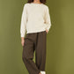 Yumi Brown Wide Leg Trousers