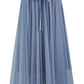 Yumi Blue Mesh Tulle Skirt