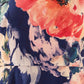 Yumi Navy Flower Halter Neck Maxi Dress