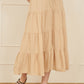 Yumi Stone Midi Boho Skirt