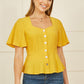 Yumi Yellow Button Up Top
