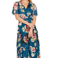 Yumi Green Floral Mesh Tiered Maxi Dress