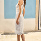 Yumi Ivory Lace Halter Neck Dress