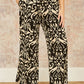 Yumi Black Ikat Print Relaxed Fit Trousers