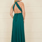 Yumi Green Jersey Stretch Multiway Midi Dress